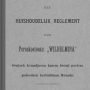 Statuten dan Huishoudelijk Reglement Minahasa (1910)