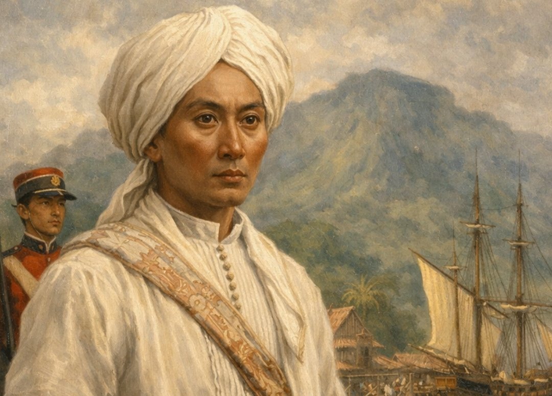 Pengeran Diponegoro tiba di pelabuhan Manado 12 Juni 1830 (Ilustrasi)