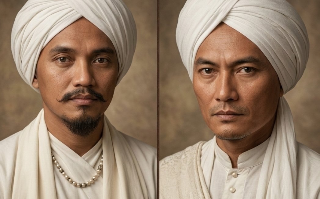 Ilustrasi Kyai Mojo dan Diponegoro