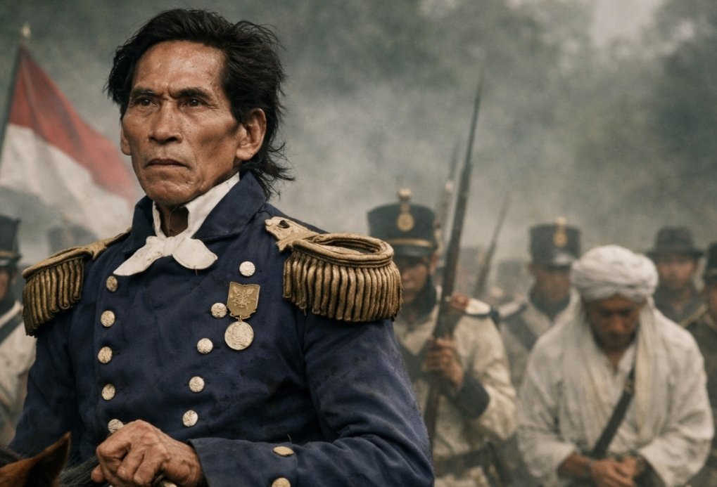 Mayor Hermanus Willem Dotulong saat pengawalan penangkapan pangeran Diponegoro (Ilustrasi)