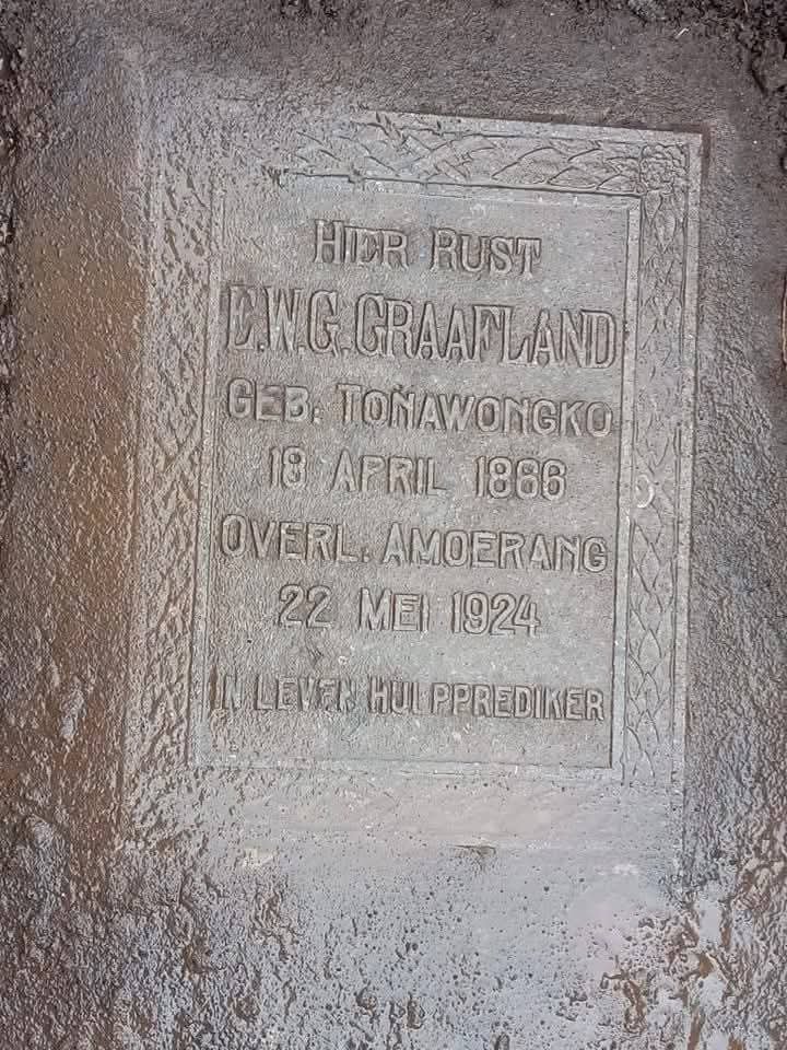 Makam Eduard Willem Gilles Graafland di Amurang (Kres Gigir, 2021)