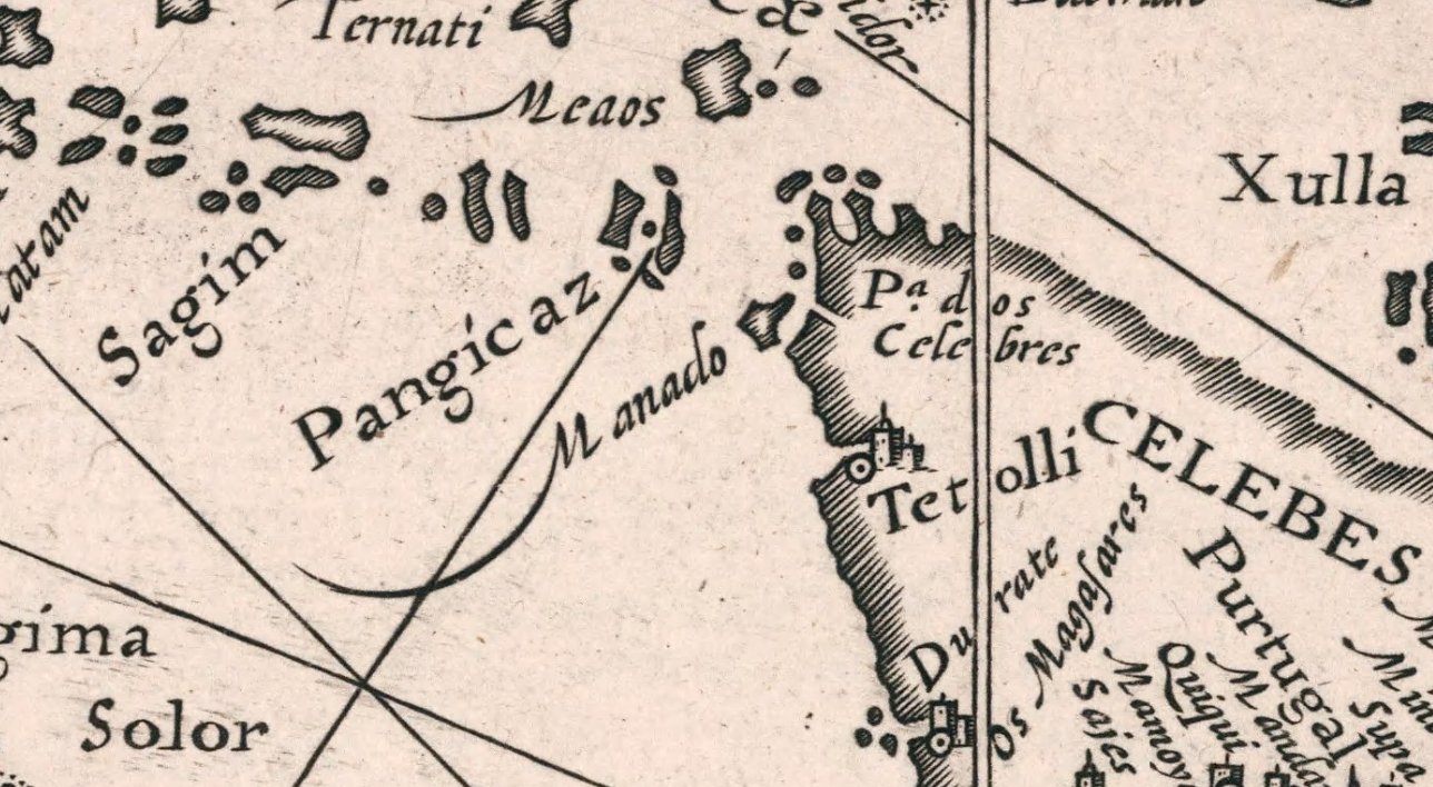 Peta Exacta & Accurata Delineatio karya Jan Huyghen van Linschoten (1595/1596).