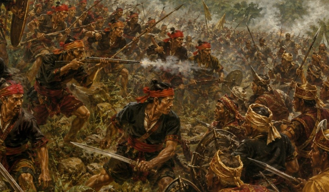 Perang Tompaso 1693 (ilustrasi)