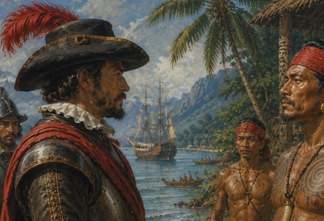Seorang komandan garnisun Spanyol bertemu seorang ukung Minahasa pada awal abad 17 (ilustrasi)