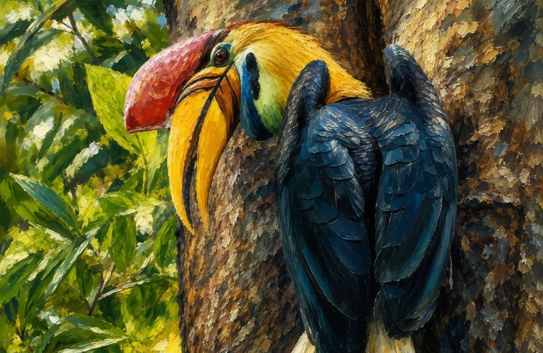 Burung taong (Rangkong) di Minahasa