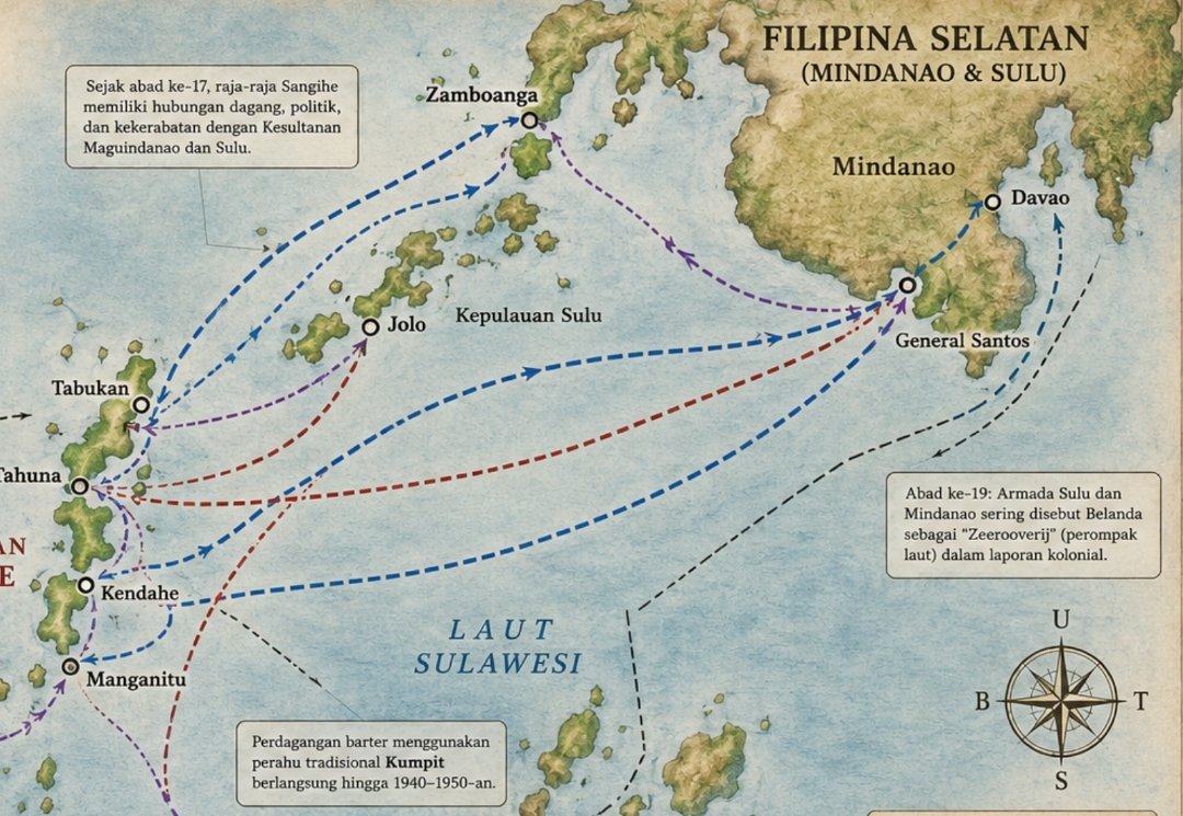 Ketika Laut Menyatukan: Sejarah Poros Maritim Sangihe dan Filipina Selatan