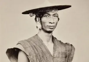 Foto pria Bantik sekitar tahun 1880 (repro KITLV)