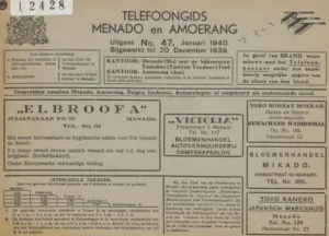 Siapa yang Bisa Ditelepon di Manado Tahun 1940?