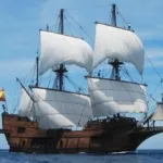 Kapal galleon (atau dalam bahasa Indonesia disebut galiung) umumnya digunakan pada abad ke-16 hingga abad ke-18 oleh Spanyol dan Portugis (sailingshipsmaine.org)
