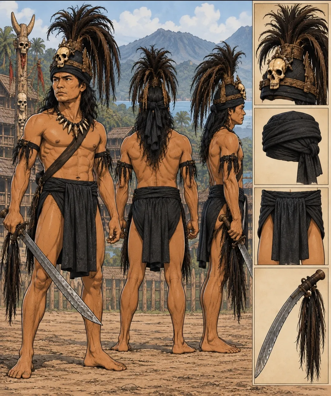 Pakaian Pengayau Minahasa