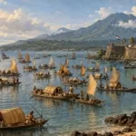 Tiga puluh lima perahu orang Bajo memenuhi Teluk Manado pada 1675, ketika laut menjadi rumah dan jalan kehidupan.(ilustrasi)
