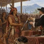 Rapat di Manado pada Agustus 1697, ketika Soepit, hukum mayor dari Tombariri, menerima hadiah berupa sebilah pedang Belanda dan seuntai koral biru dari utusan Kompeni.(ilustrasi)