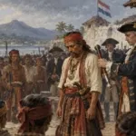 Pencopotan Tololiu Soepit dari jabatan hukum mayor di hadapan para kepala negeri, 14 Oktober 1744.(ilustrasi)