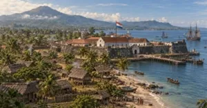 Benteng Amsterdam di Wenang (Manado) pada akhir abad ke-17 hingga awal abad ke-18. (ilustrasi)